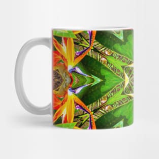 Canna flower pattern resembling the beak of a bird Mug